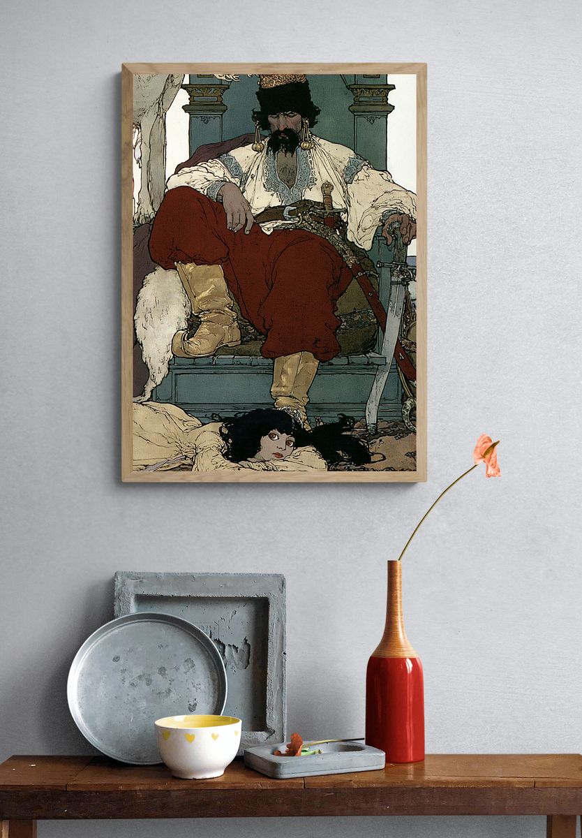 Tsar and Court Illustration Poster. — room view 3