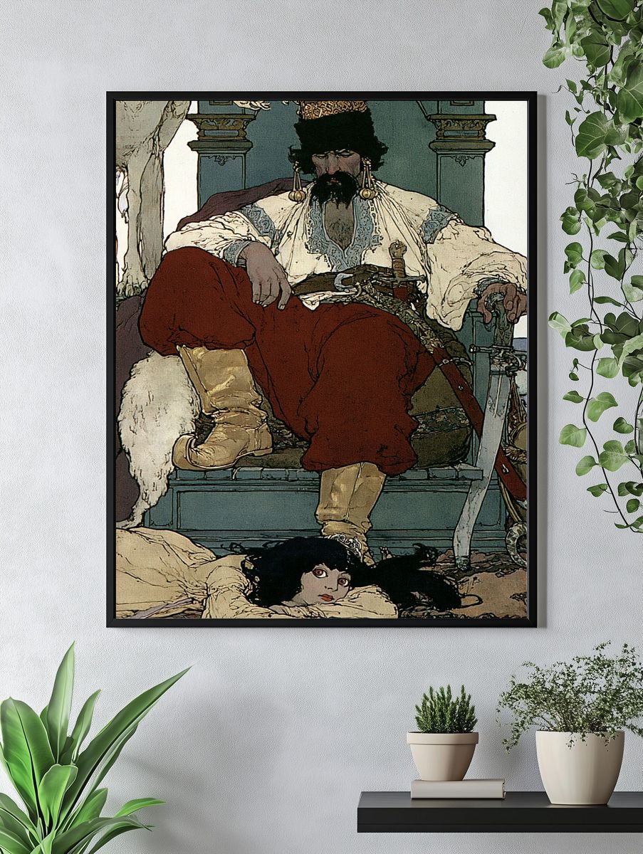Tsar and Court Illustration Poster. — room view 4