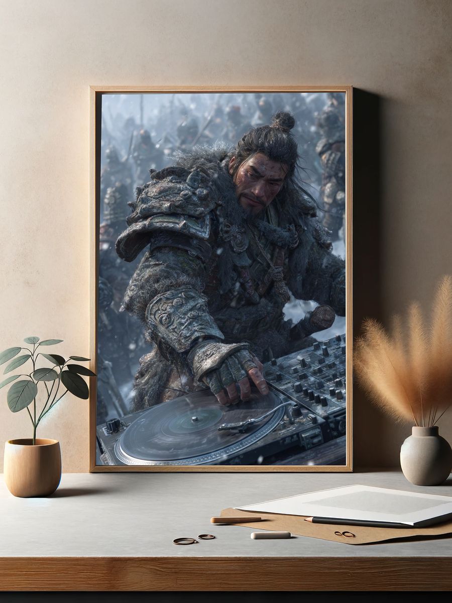 Samurai DJ Battle Poster. — room view 2
