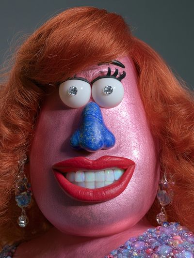 Playful Glam Portrait Poster. poster