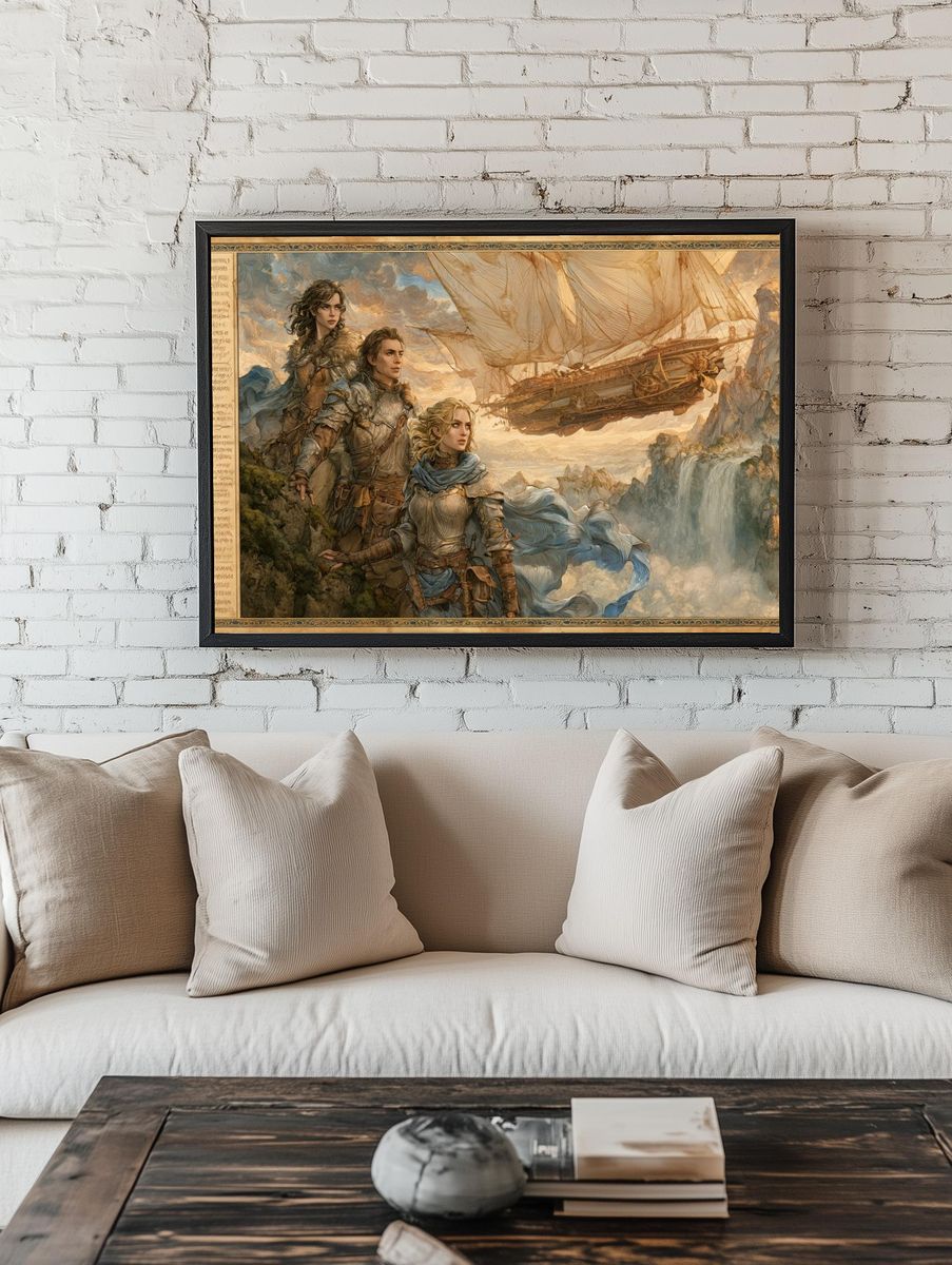 Skyship Fantasy Adventure Print. — room view 1