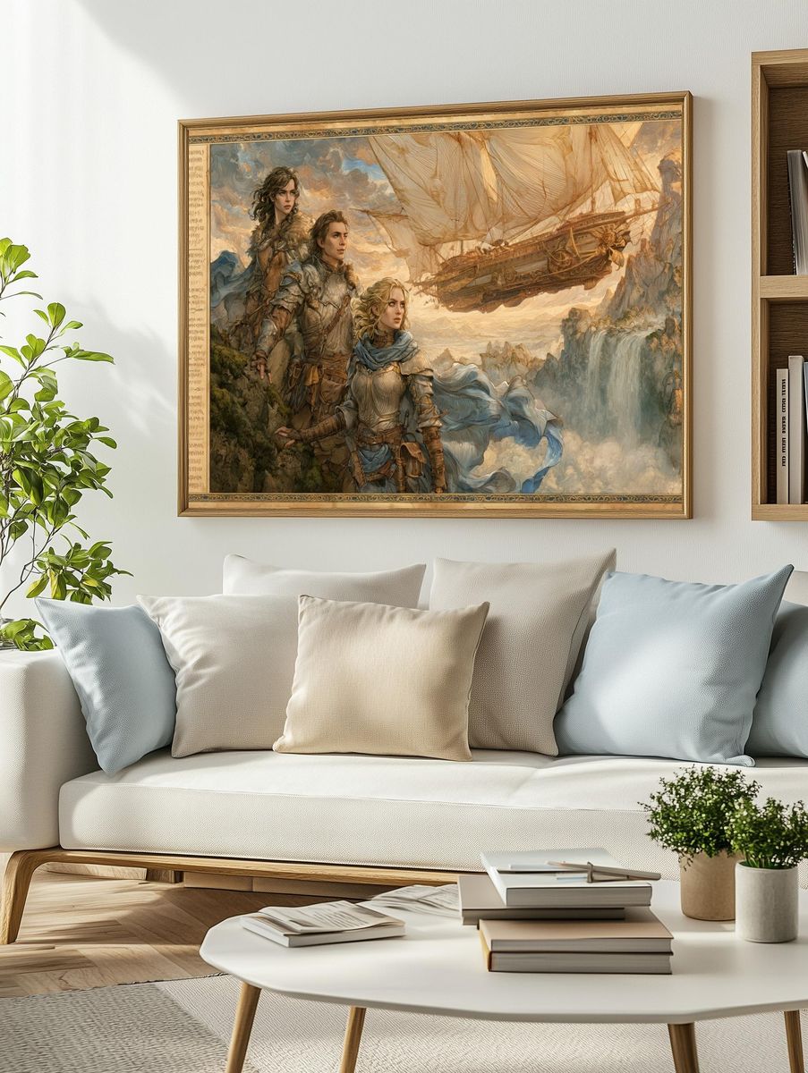 Skyship Fantasy Adventure Print. — room view 2
