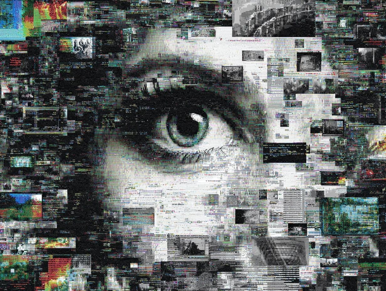 Glitch Eye Digital Art Poster. poster detail