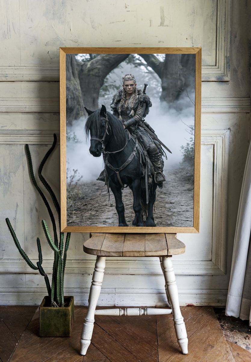 Viking Warrior on Horse Poster. room preview