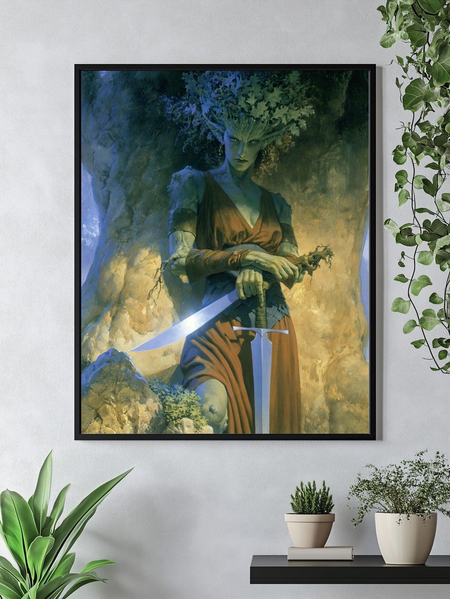 Forest Guardian Fantasy Art Print. — room view 4