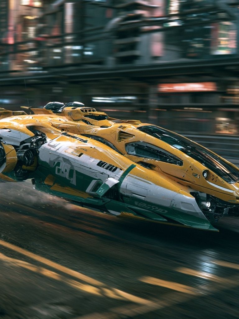 Futuristic Racing Car Illustration Poster. poster — illustration art