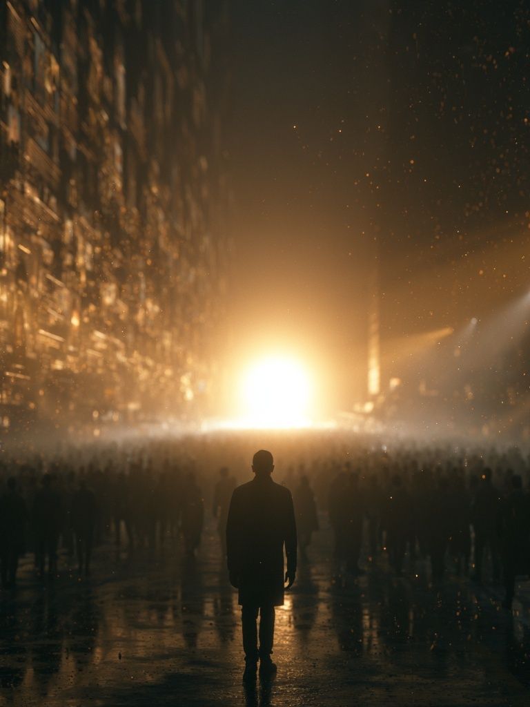 Cinematic City Light Poster. poster detail