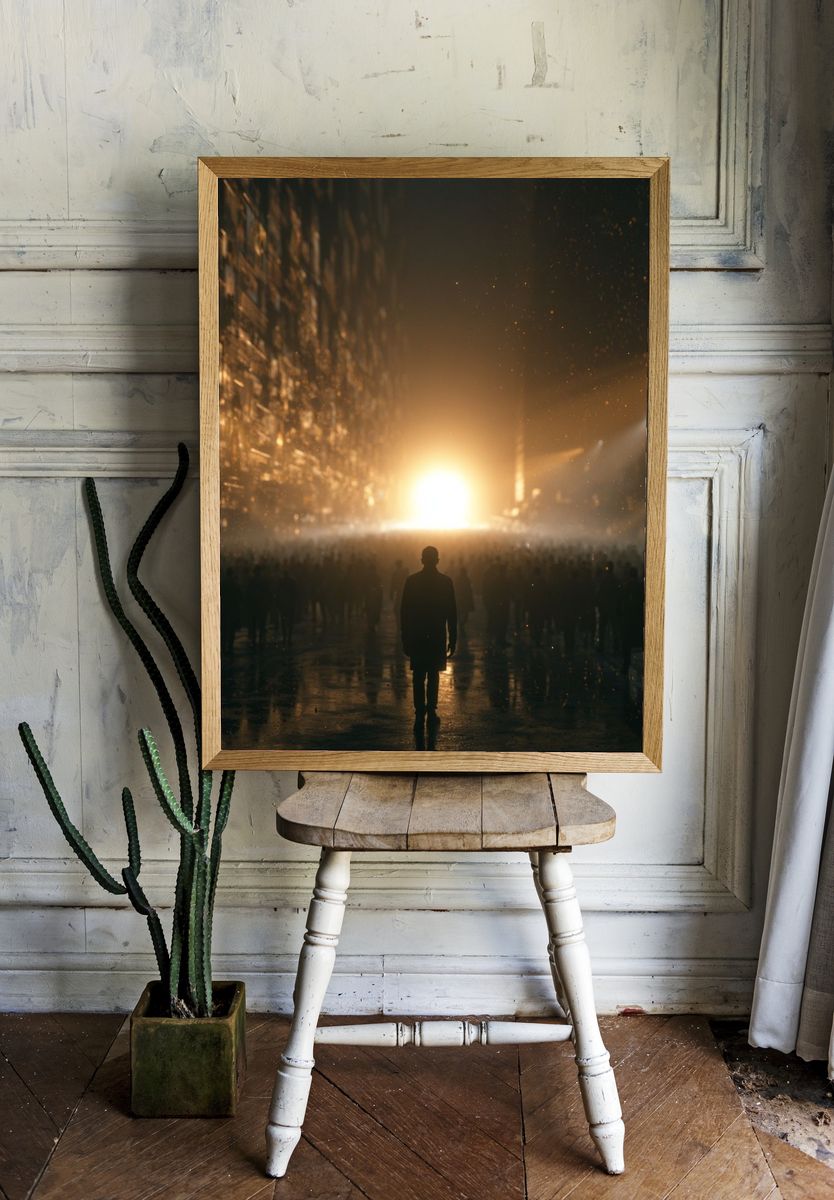 Cinematic City Light Poster. — room view 1