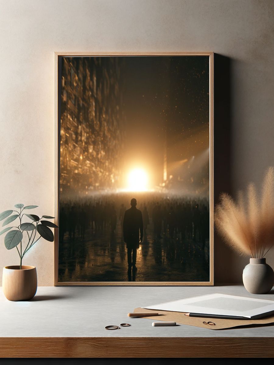 Cinematic City Light Poster. — room view 2