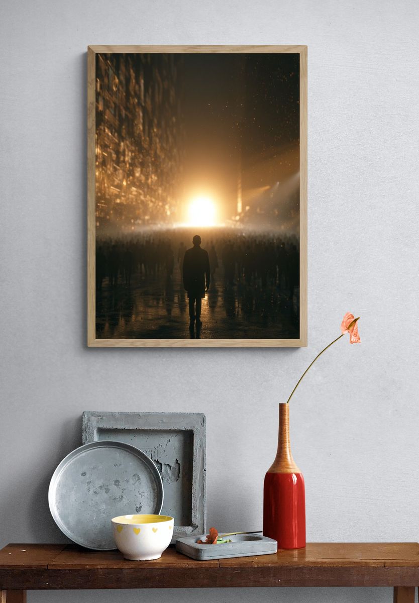 Cinematic City Light Poster. — room view 3