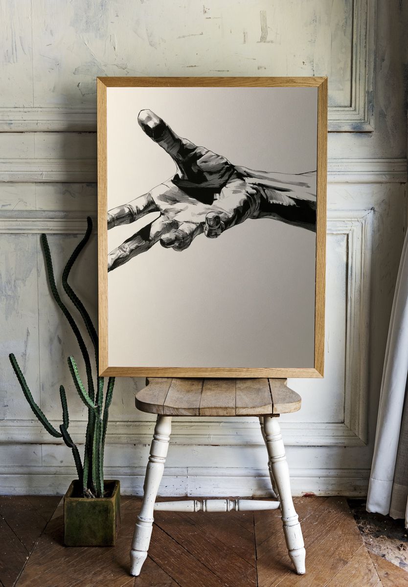 Enchanted Forest Sanctuary Illustration Poster. room preview