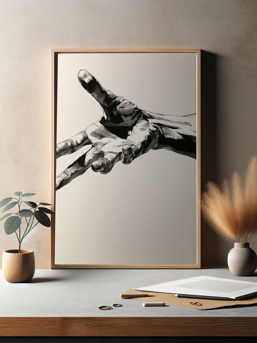Enchanted Forest Sanctuary Illustration Poster. — room view 2
