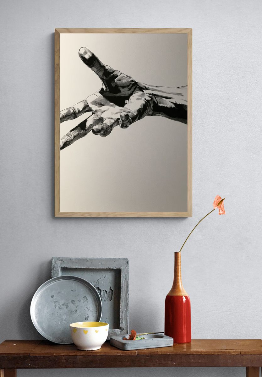 Enchanted Forest Sanctuary Illustration Poster. — room view 3