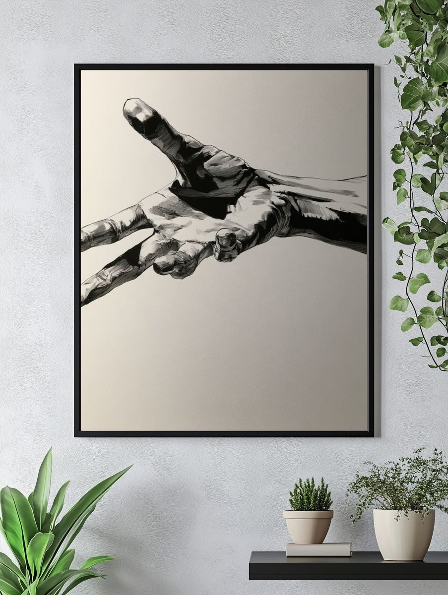 Enchanted Forest Sanctuary Illustration Poster. — room view 4