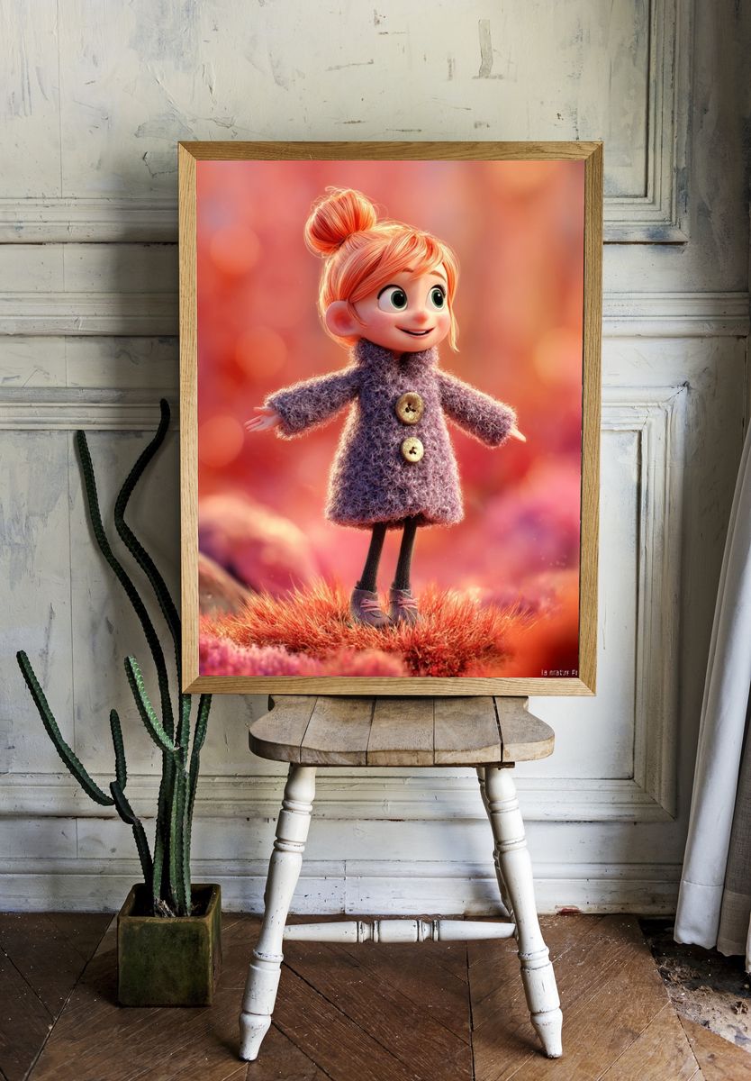 Lucy Character Illustration Poster. — room view 1