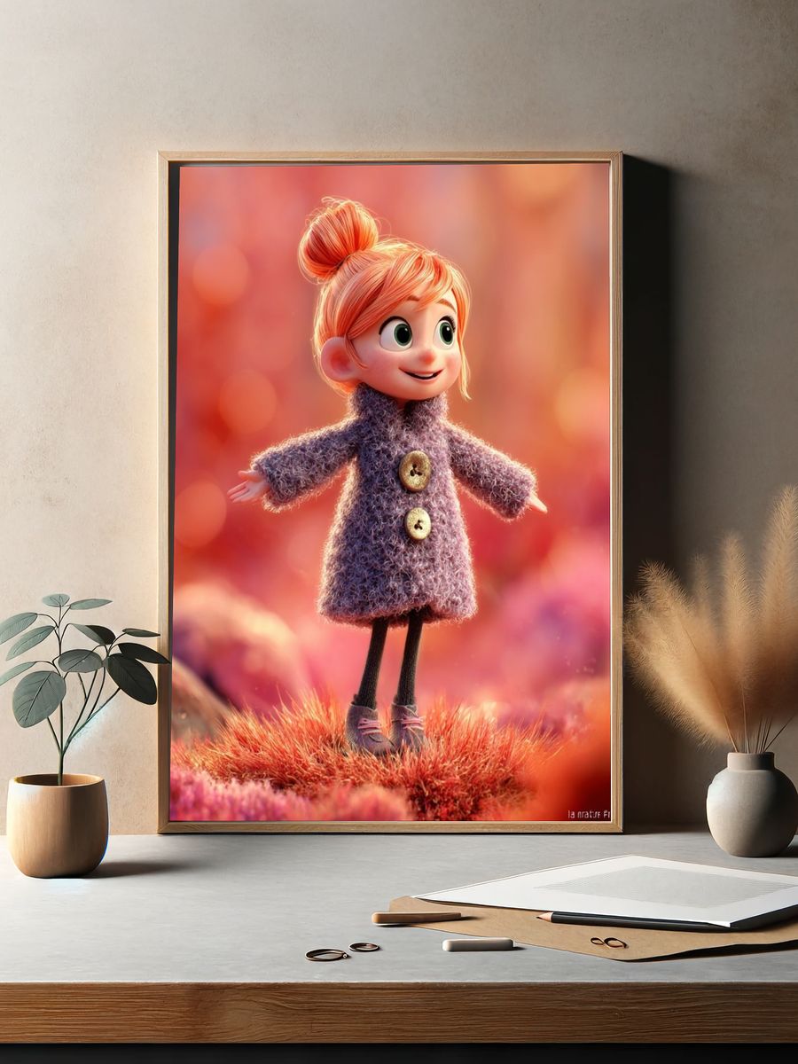 Lucy Character Illustration Poster. — room view 2