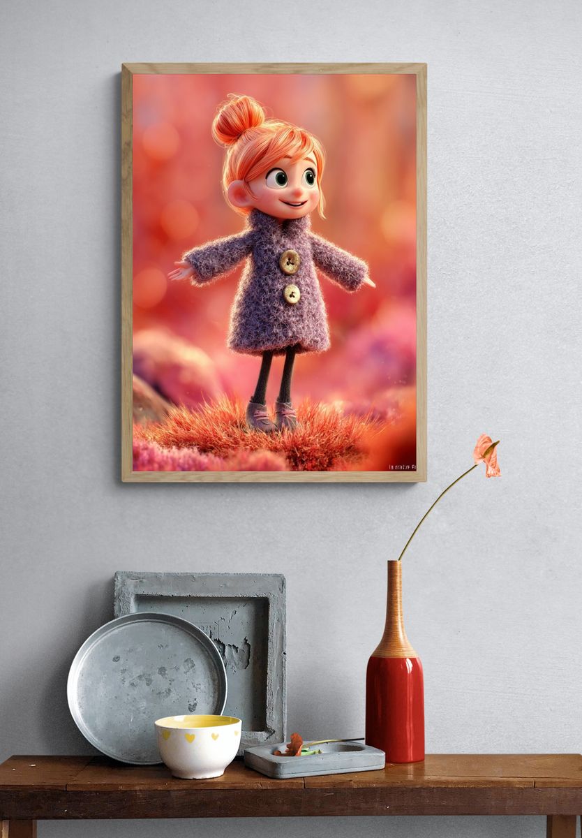 Lucy Character Illustration Poster. — room view 3