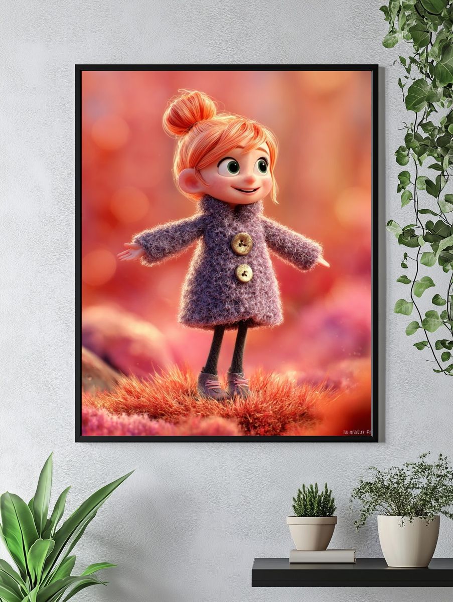 Lucy Character Illustration Poster. — room view 4