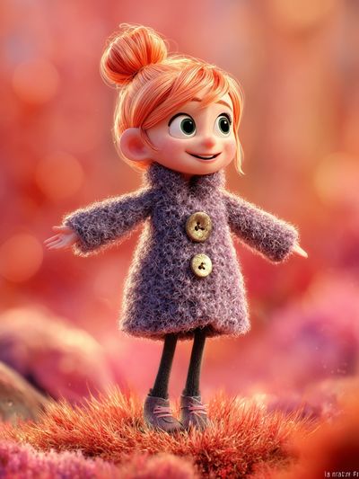 Lucy Character Illustration Poster. poster print