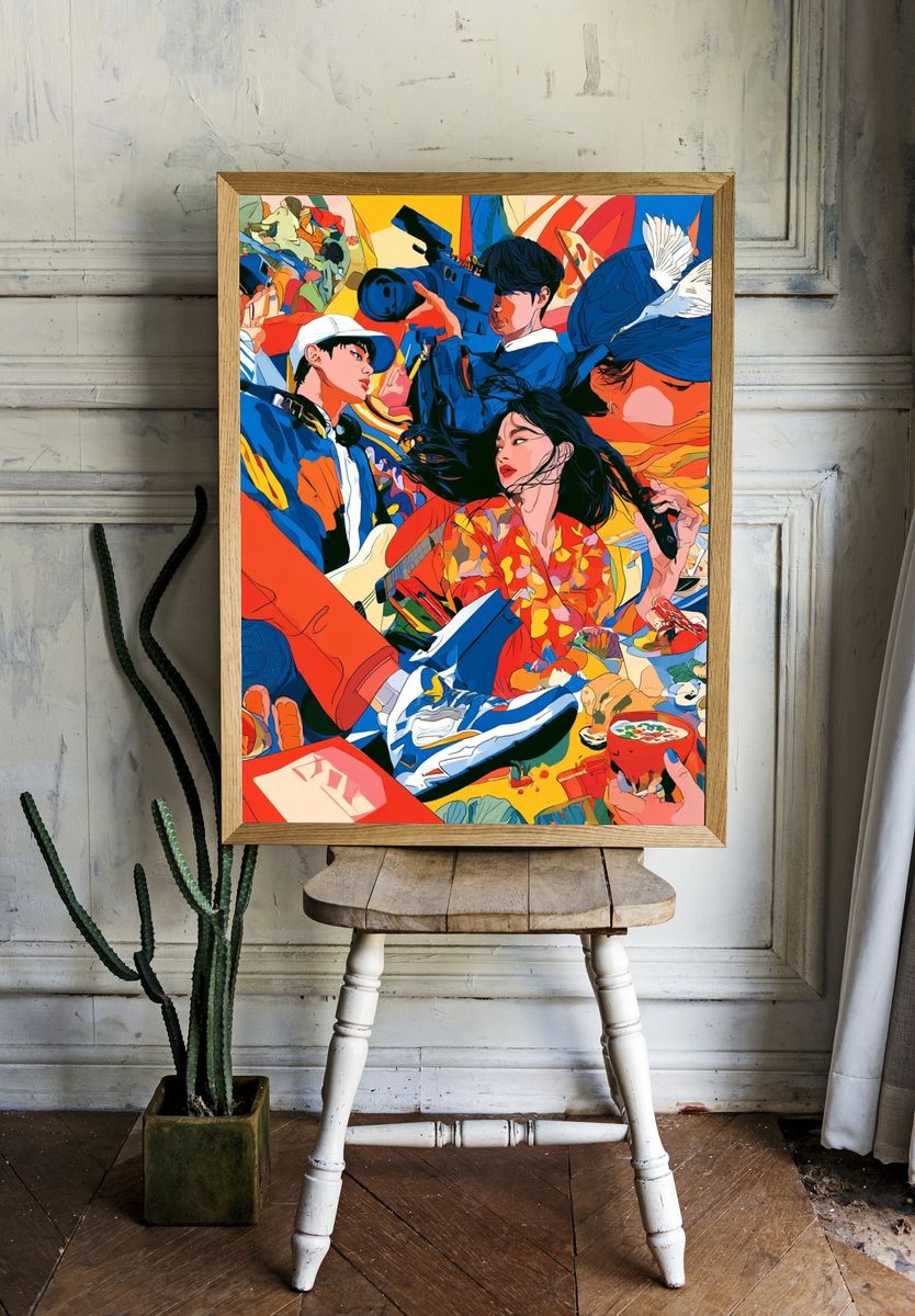 Pop Art Fashion Collage Poster. room preview