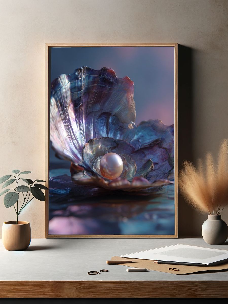 Pearl Shell Dreamscape Print. — room view 2