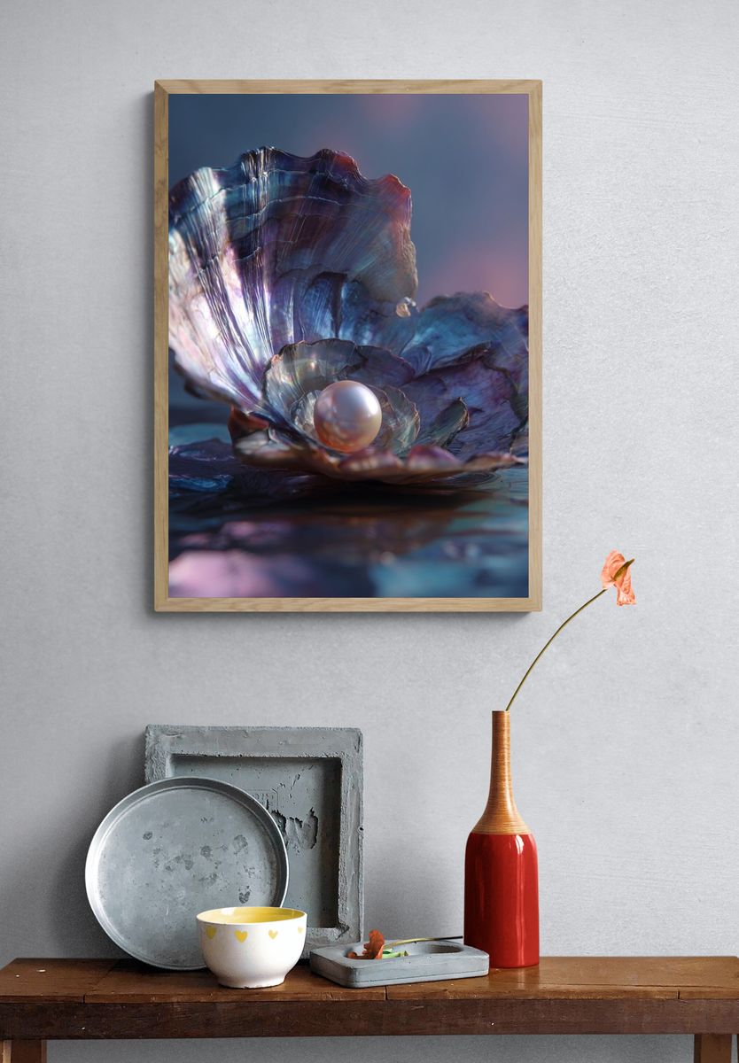 Pearl Shell Dreamscape Print. — room view 3