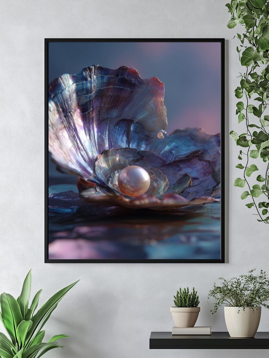 Pearl Shell Dreamscape Print. — room view 4