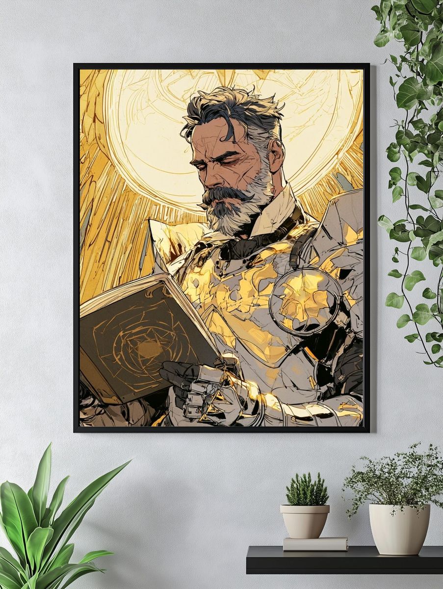 Mystic Sorcerer Portrait Poster. — room view 4