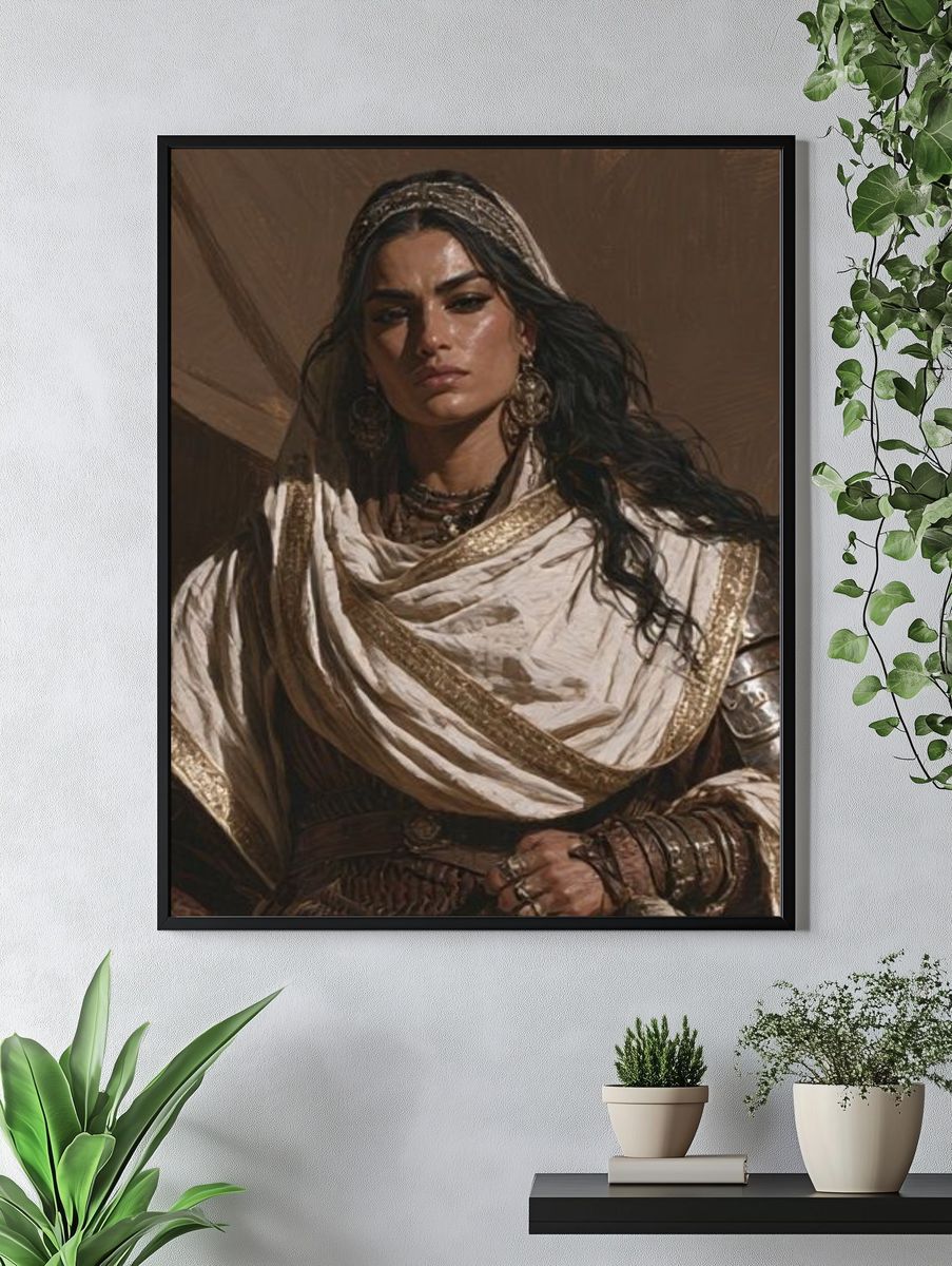 Desert Warrior Portrait Print. — room view 4