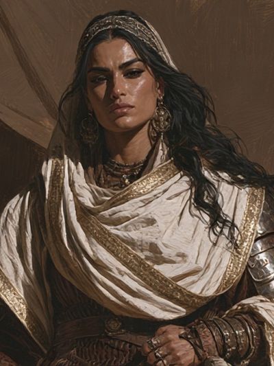 Desert Warrior Portrait Print. poster