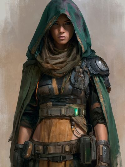 Desert Warrior Portrait Print.