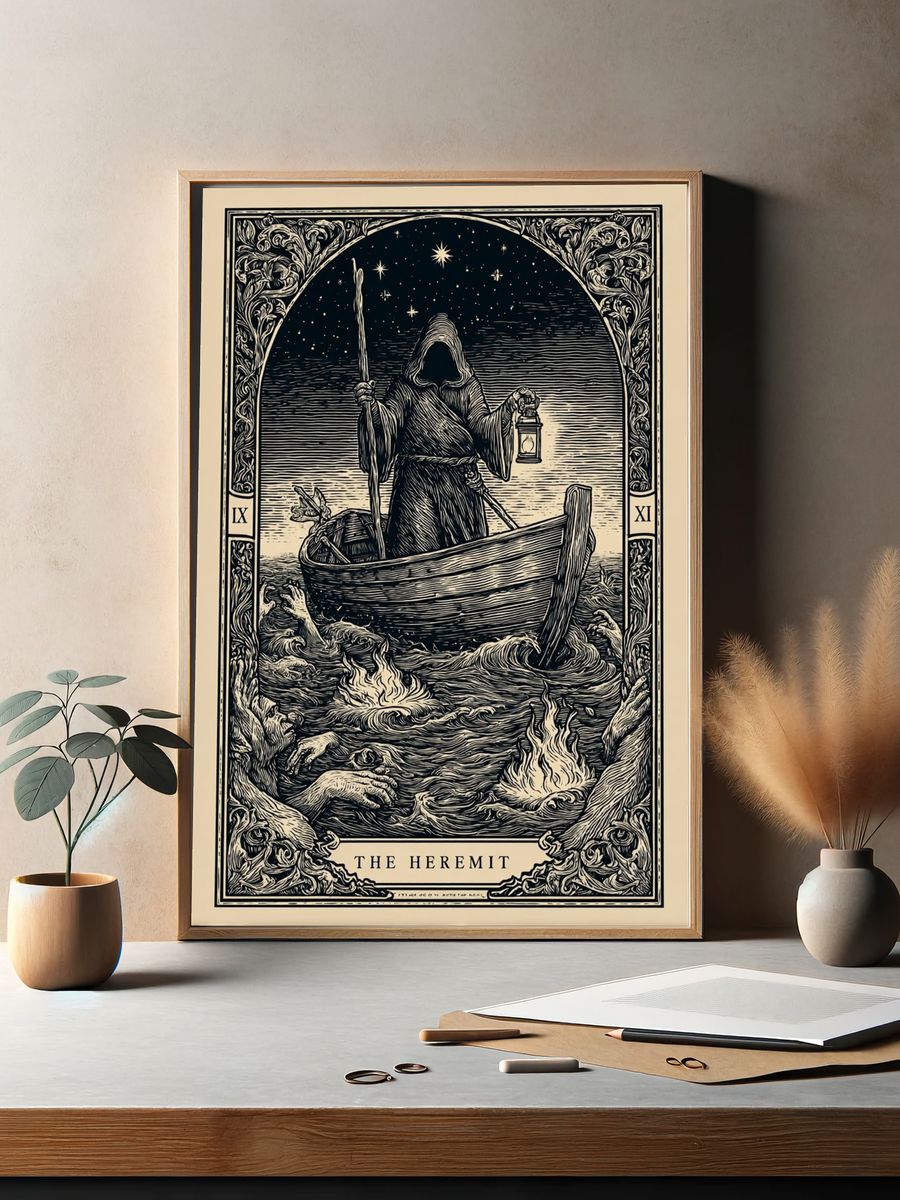 The Hermit Tarot Poster. — room view 2