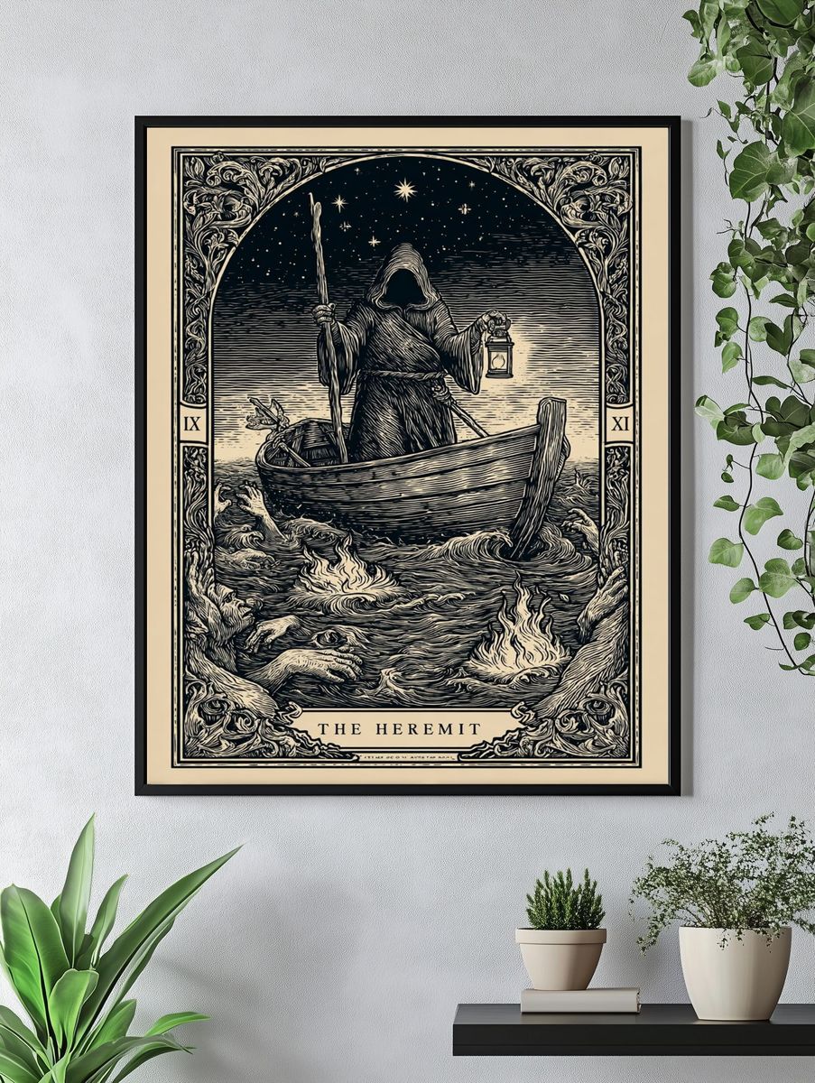 The Hermit Tarot Poster. — room view 4