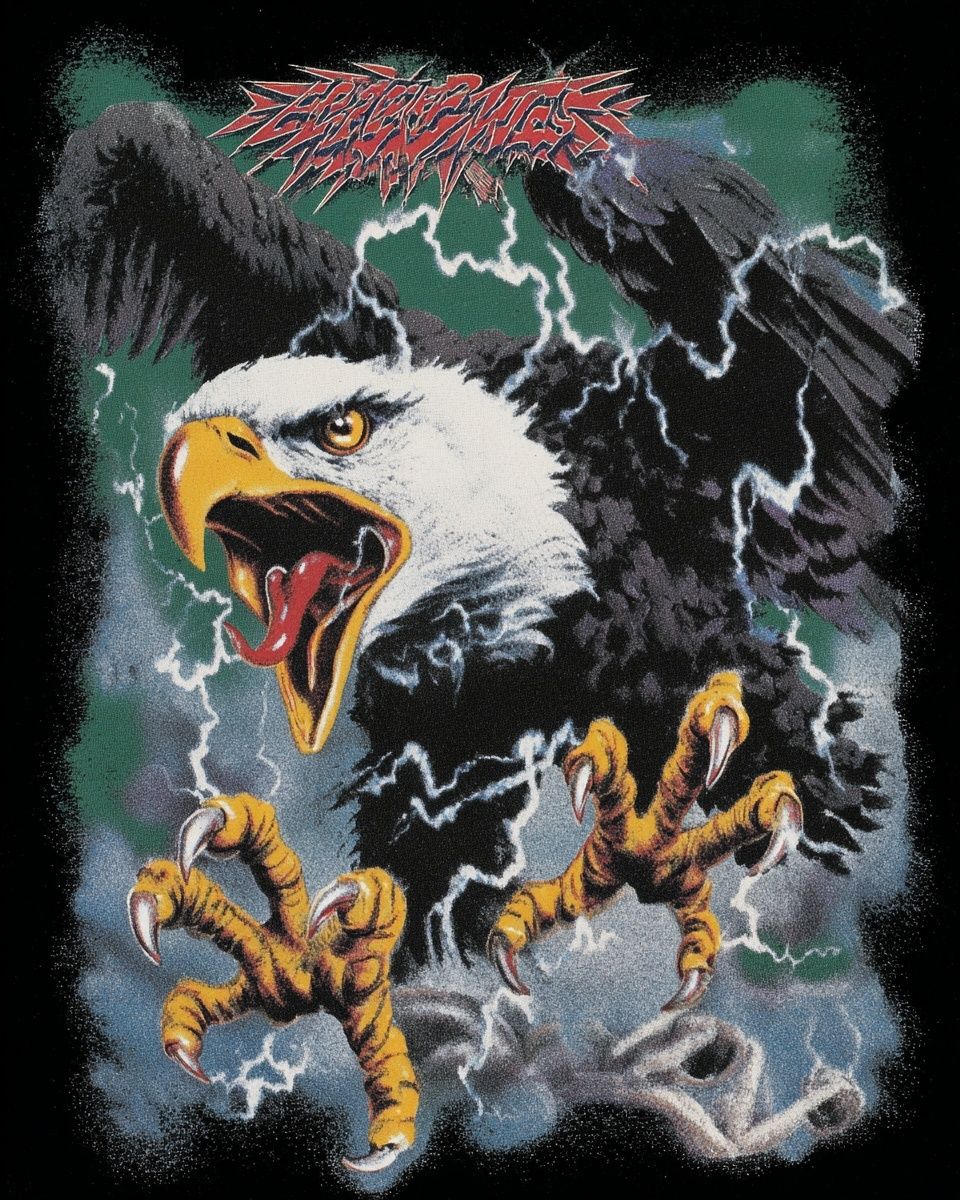 Screaming Eagle Metal Poster. poster detail