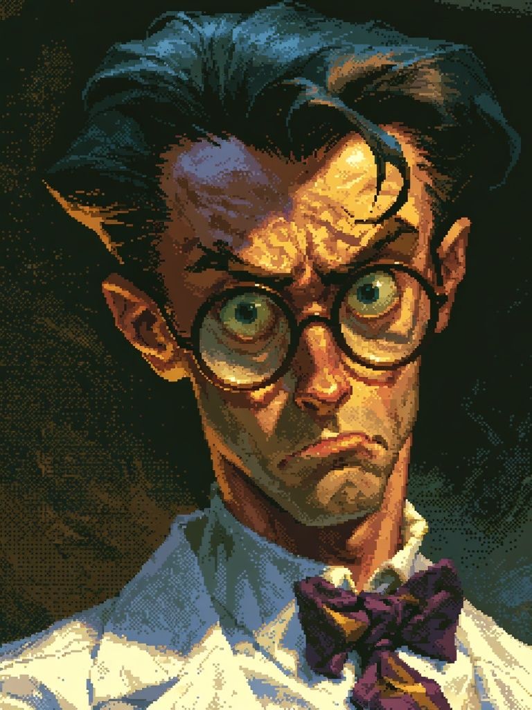 Stylized Portrait Illustration Poster. poster detail