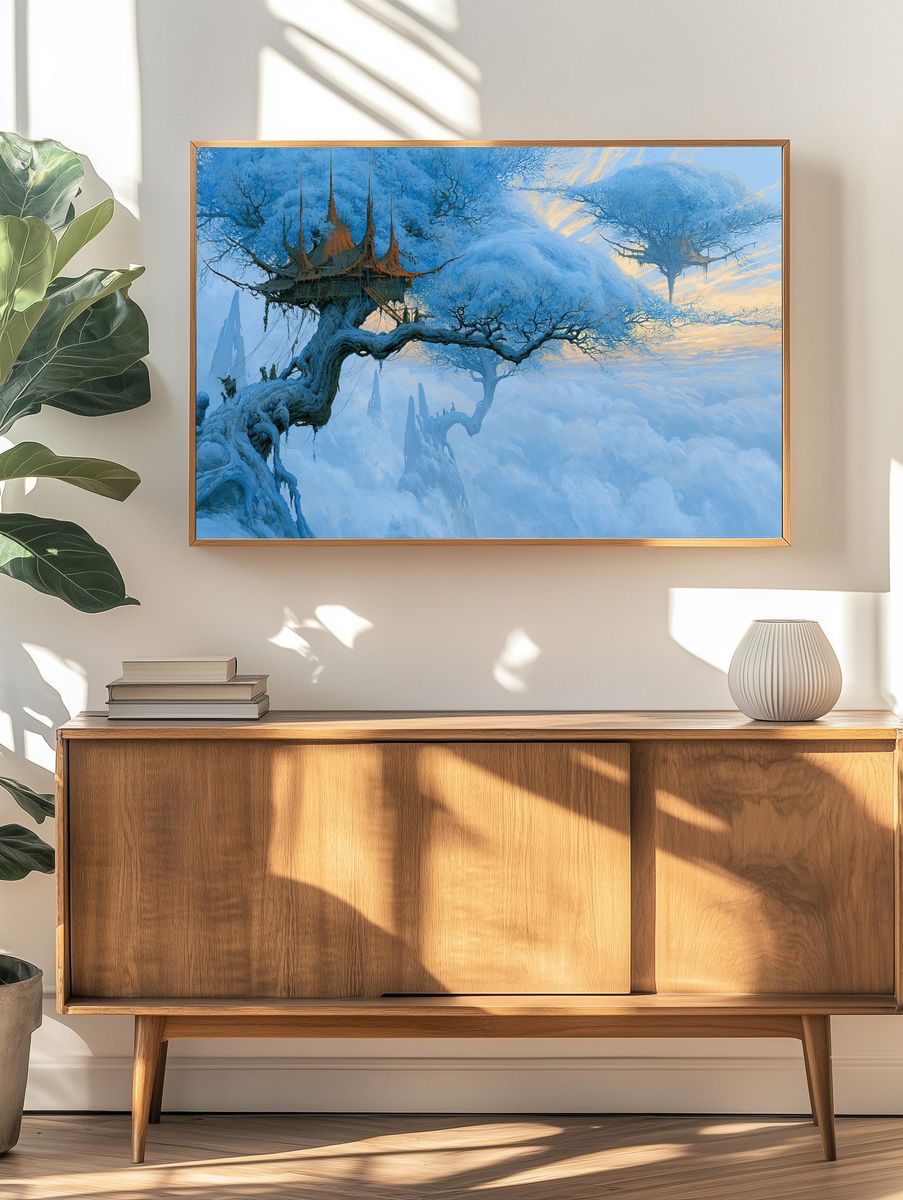 Skyborne Treehouse Fantasy Print. — room view 3