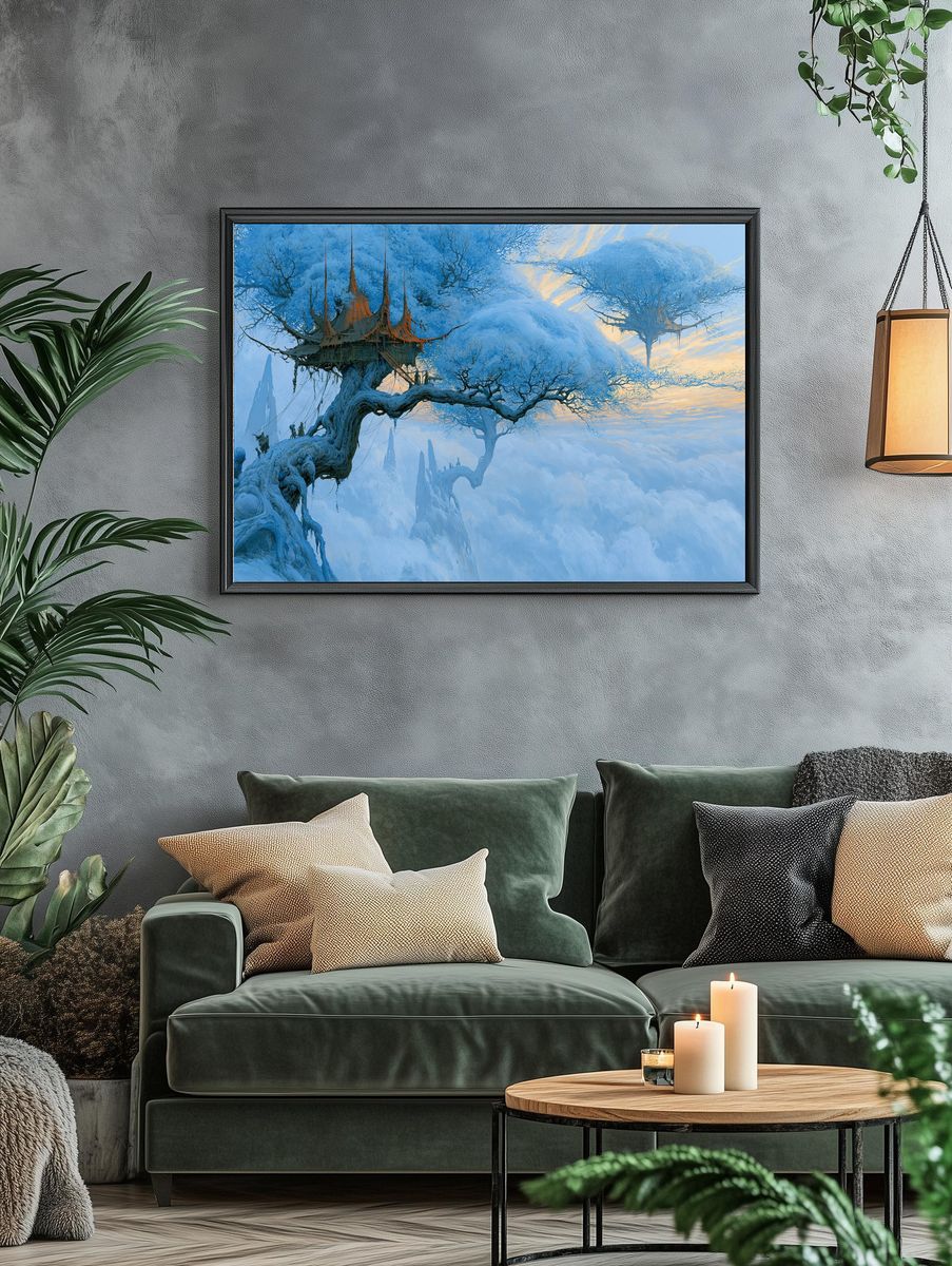 Skyborne Treehouse Fantasy Print. — room view 4