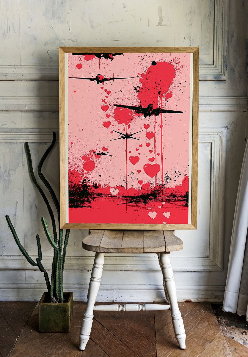 Heart Flight Illustration Poster. room preview