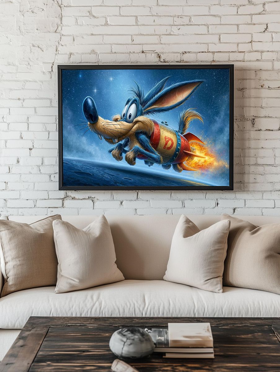 Rocket Raccoon Space Adventure Poster. room preview