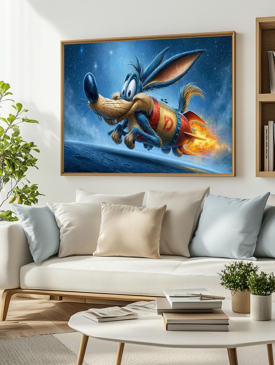 Rocket Raccoon Space Adventure Poster. — room view 2