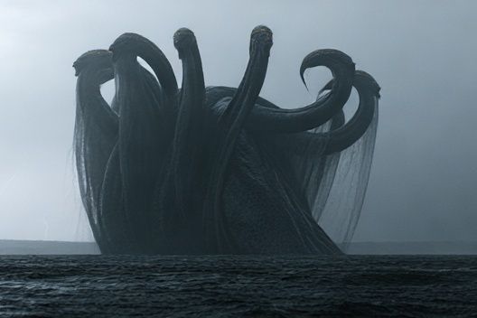 Sea Monster Storm Poster. poster detail