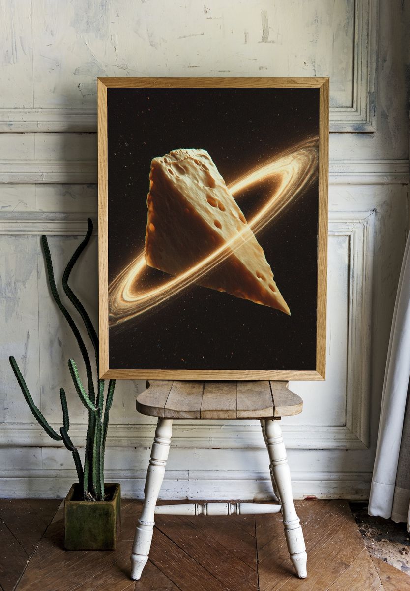 Cosmic Cheese Ring Poster. — room view 1