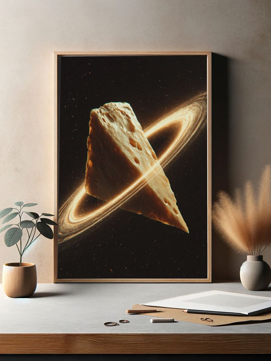 Cosmic Cheese Ring Poster. — room view 2