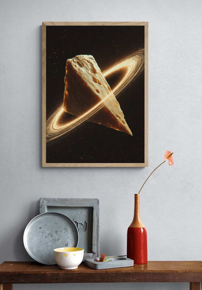 Cosmic Cheese Ring Poster. — room view 3