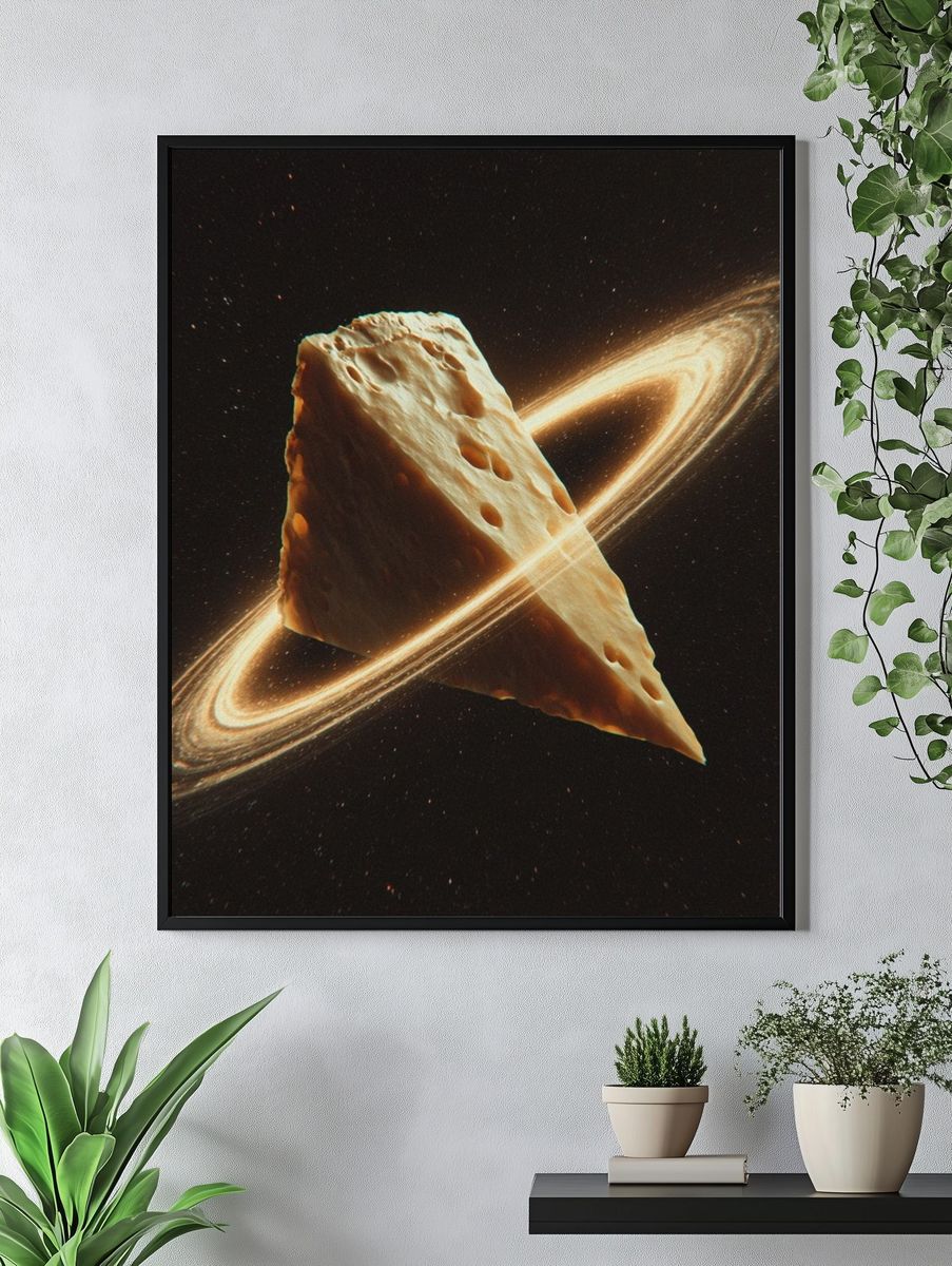 Cosmic Cheese Ring Poster. — room view 4