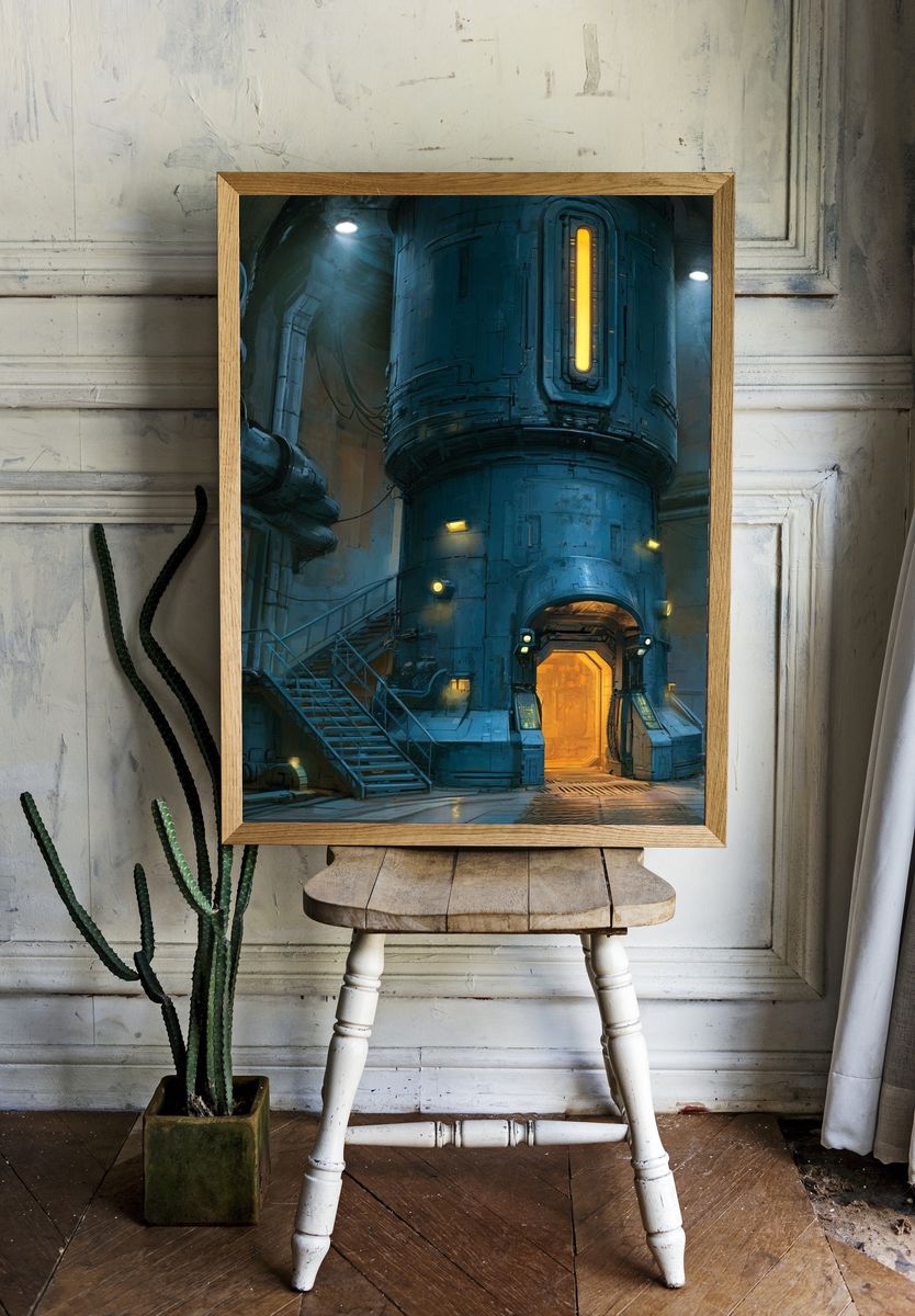 Industrial Sci-Fi Facility Poster. — room view 1