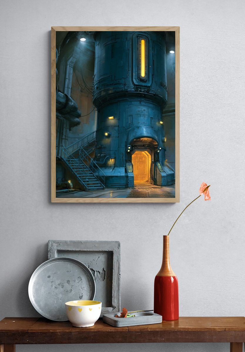 Industrial Sci-Fi Facility Poster. — room view 3