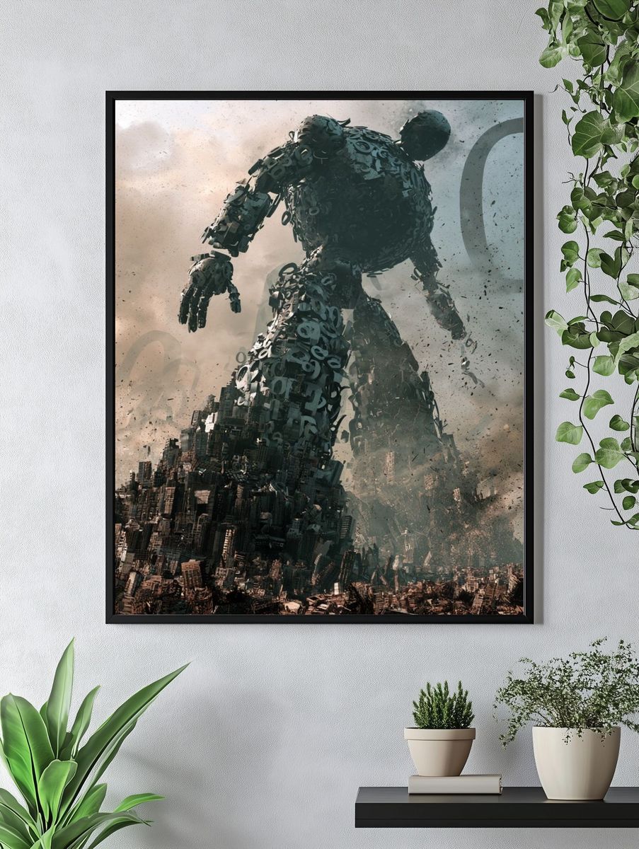 Colossal Robot Ruins Poster. — room view 4