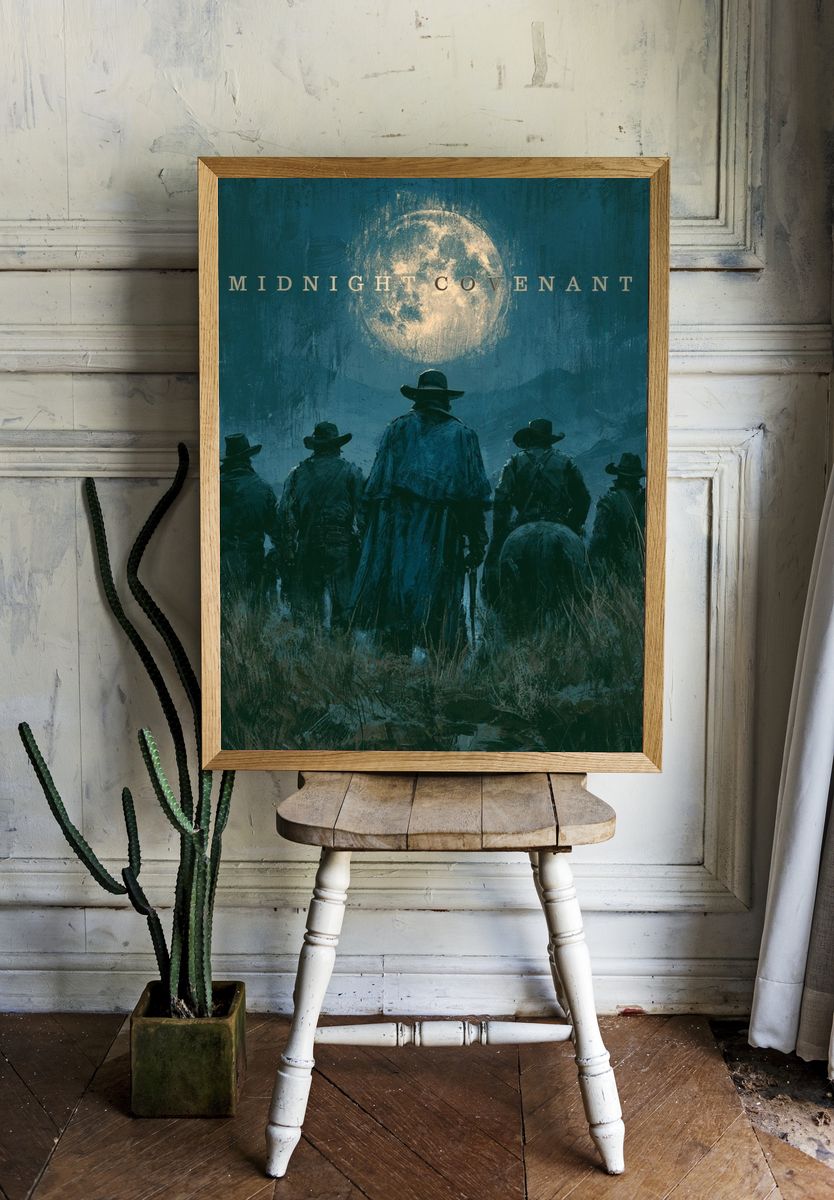Midnight Covenant Western Poster. room preview