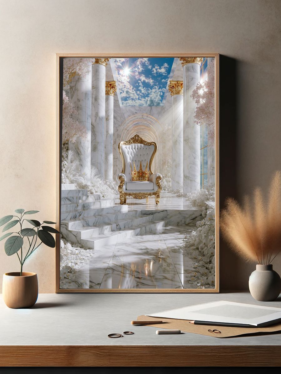 Celestial Throne Hall Print. — room view 2